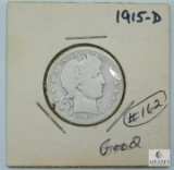 1915-D Barber Quarter