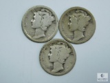 1918 P-D-S Mercury Dimes