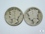 1919 P-D-S Mercury Dimes
