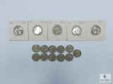 Group Of 16 Different Jefferson Nickels - 40's, 50's, 60's