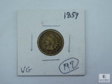 1859 Indian Head Cent, VG