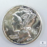 1941-D MS 63 Full Split Bands Mercury Dime