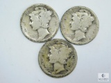 1924 P-D-S Mercury Dimes