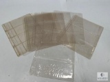 13 Used Currency Pages, Small & Large Size For Three Ring Binders