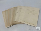 50 Cardboard Backed Stamp, Currency, Document Holders For Three Ring Binders