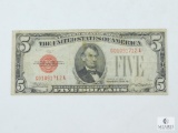 1928C $5.00 U.S. Note, VF