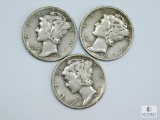 1939 P-D-S Mercury Dimes