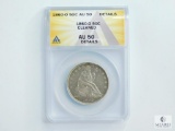 ANACS Graded 1860-O Seated Liberty 50-Cent AU50 Details Cleaned
