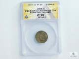 ANACS Graded 1859 Indian Head Cent VF20 Details - Dies Rotated 30 Degrees CCW - Corroded, Cleaned