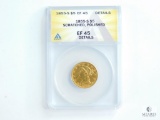 ANACS Graded 1855-S US Liberty Gold $5 - EF45 Details - Scratched, Polished - Mintage: 61,000
