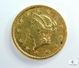 1853 Liberty Head Type 1 $1 Gold Coin