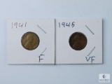 1941 and 1945 Lincoln Wheat Cents
