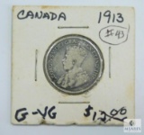 1913 Canada Quarter (G-VG)