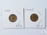 1946 and 1946-D Lincoln Wheat Cents