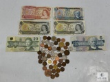 Mixed Lot of Canadian Coinage and Currency