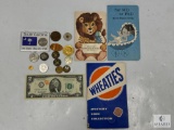 Mixed Coin Collector Lot with Vintage Coin Collecting Books