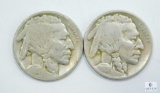 1918 (G) & 1921 (VG) Buffalo Nickels