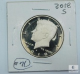 2018-S Deep Cameo Proof Kennedy Half Dollar
