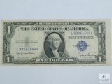 1935-D $1.00 Silver Certificate, Wide Right Margin Error, AU-CU