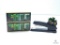 Lot with Two ERTL John Deere 1988 Historical 4 PC Toy Set, Stapler with JD Tractor on Top