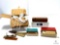 Mixed Lot of Model Train Parts with Old Fashioned Train Whistle