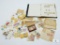Lot of Old Stamps, Notebook with Foreign Stamps - Mostly Cancelled