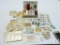 Lot of Old Stamps in Cigar Box - Many Blocks in Unused Condition