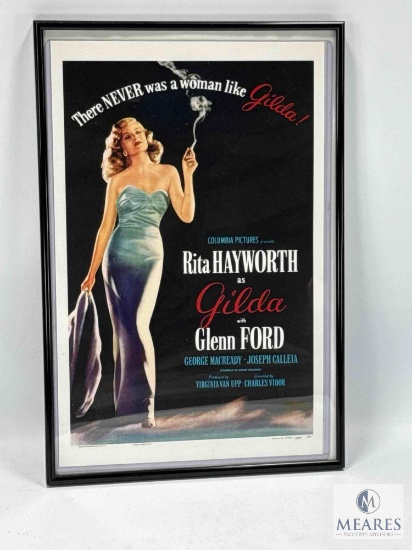 Framed Rita Hayworth 'Gilda' Movie Window Card - Morgan Litho Corp 46/539 MP54