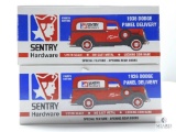 Lot with Two Liberty Die-Cast Coin Banks, 1936 Dodge Panel Delivery - Sentry Hardware