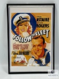 Fred Astaire Ginger Rogers 'Follow The Fleet' Movie Window Card MP2020
