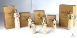 Lot of Seven DEMDACO Willow Tree Collectibles - Five with Boxes