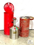 Two Vintage Gas Station Field Standard Test Measure Devices in Carry Cases - RARE FIND
