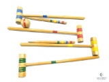 Four Player Croquet Set with One Ball