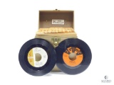 Approximately 50 - 45 rpm Records with Case