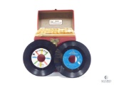 Approximately 50 - 45 rpm Records with Case
