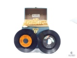 Approximately 50 - 45 rpm Records with Case