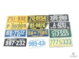 Lot of 1954 Wheaties Miniature State License Plates