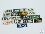 Lot of 1954 Wheaties Miniature License Plates