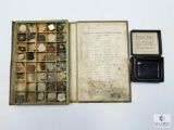 Case Mineral and Rock Specimens and Watermark Detector for Stamps