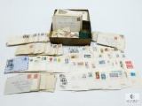 Lot of Stamps From The 50s and 60s, Tin Box of Stamps From The 30s - Mostly Cancelled