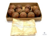Group of 12 Vintage Skee-Ball or Carnival Game Balls