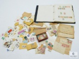 Lot of Old Stamps, Notebook with Foreign Stamps - Mostly Cancelled