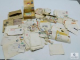 Lot of Old Stamps, Cigar Box of Stamps - Mostly Cancelled