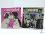 Vintage LP Records: Cher and Elton John