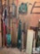 Assorted Garden and Farm Tools with Fencing Supplies, Hand Tools, and More