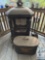 Rustic Wood-Burning Outdoor Fireplace with Ash Bin and Fireplace Tools