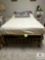 Vintage Brass Full-Size Bed Frame with Ornate Details (Located in the Basement)