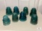 Hemingray Vintage Glass Insulators - Blue (Located in the Basement)