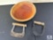 Wooden Dough Bowl, Pastry Blender, and Double-Handled Chopper