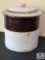 Vintage 2-Gallon Stoneware Crock with Lid